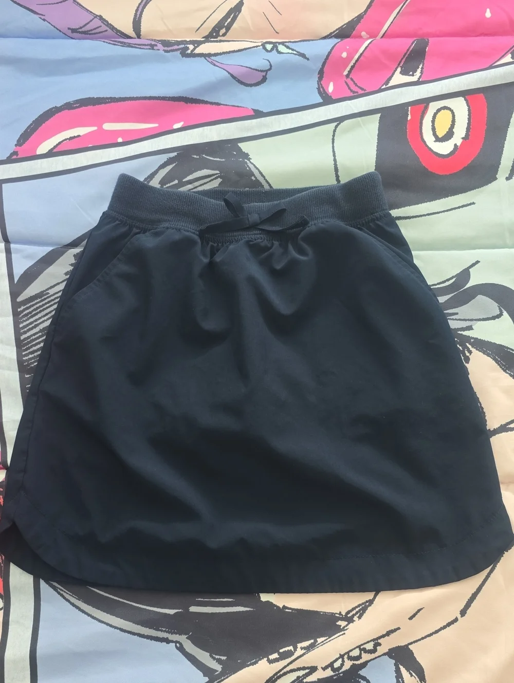 Cat & Jack Navy Drawstring A-Line Skort